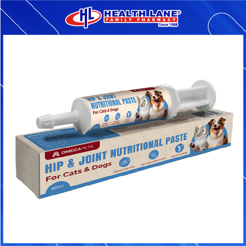 OMEGA PETS HIP & JOINT NUTRITIONAL PASTE 60ML